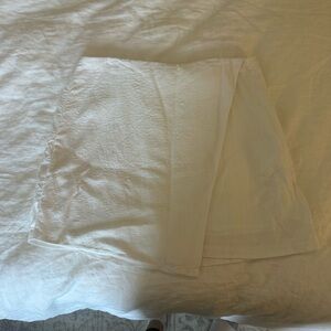 Abercrombie & Fitch White Linen Skort